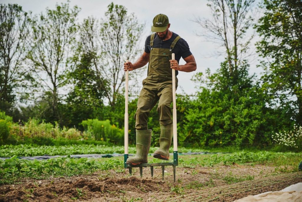 Small farm equipment broadfork