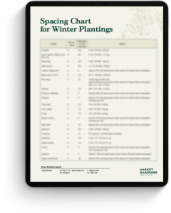 Cheat sheet winter spacing